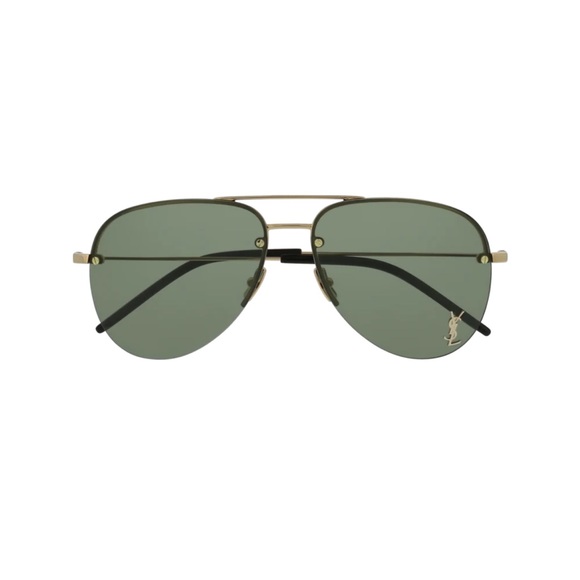 SAINT LAURENT CLASSIC 11 M-003 UNISEX AVIATOR SUNGLASSES - Picture 3 of 9